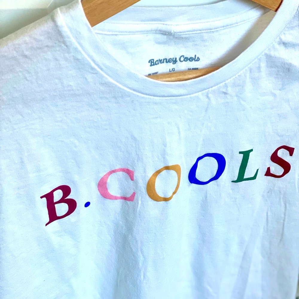 Men’s Barney Cools T-Shirt, Large, Leisure Club White